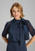 Chiffon Bolero mit Satin Blende