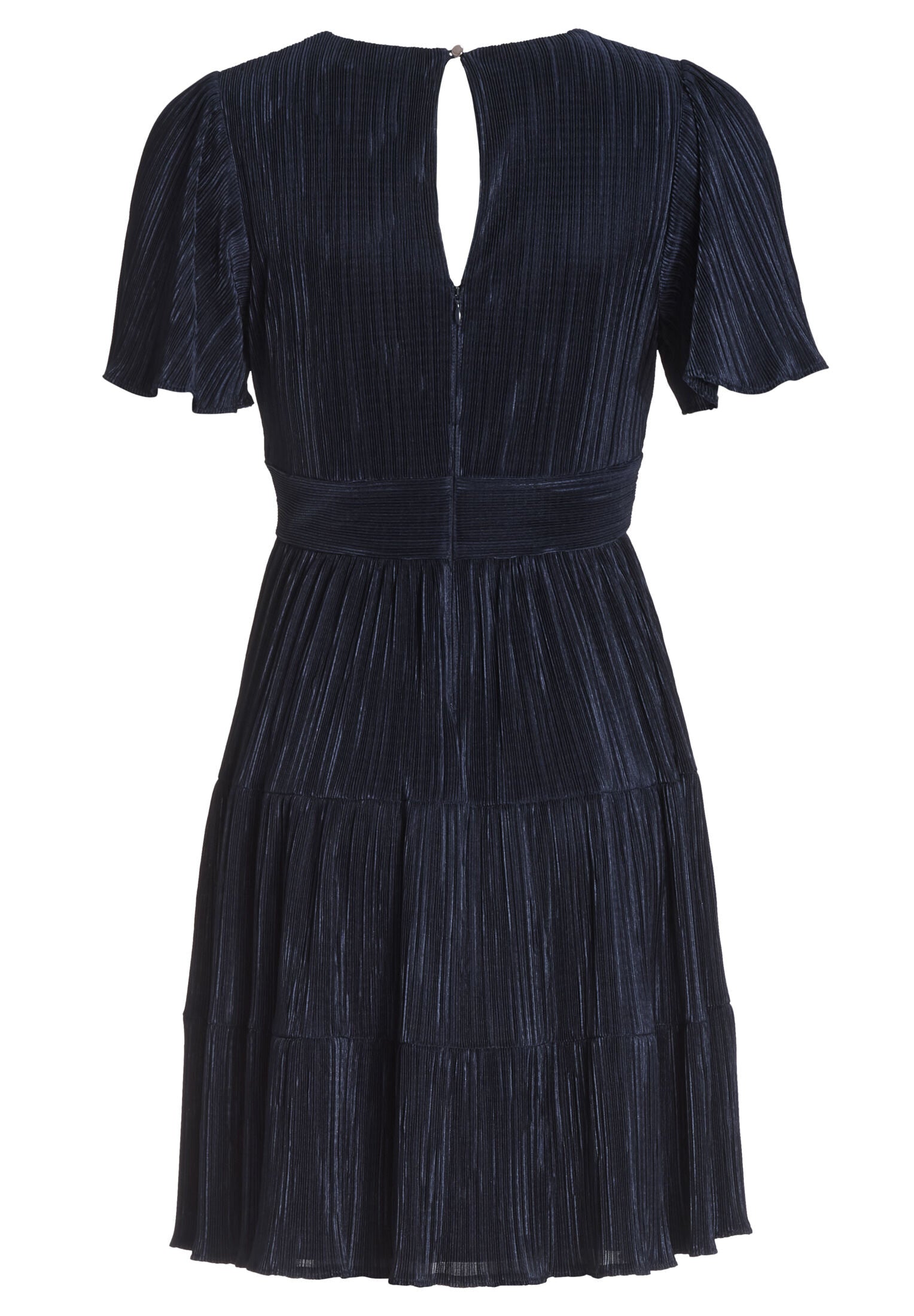 Cocktailkleid mit Stufenrock aus Plissee Jersey