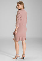 Taillierte Jacke aus Jersey Crêpe