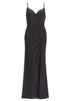 Figurbetontes Jerseykleid mit Beinschlitz