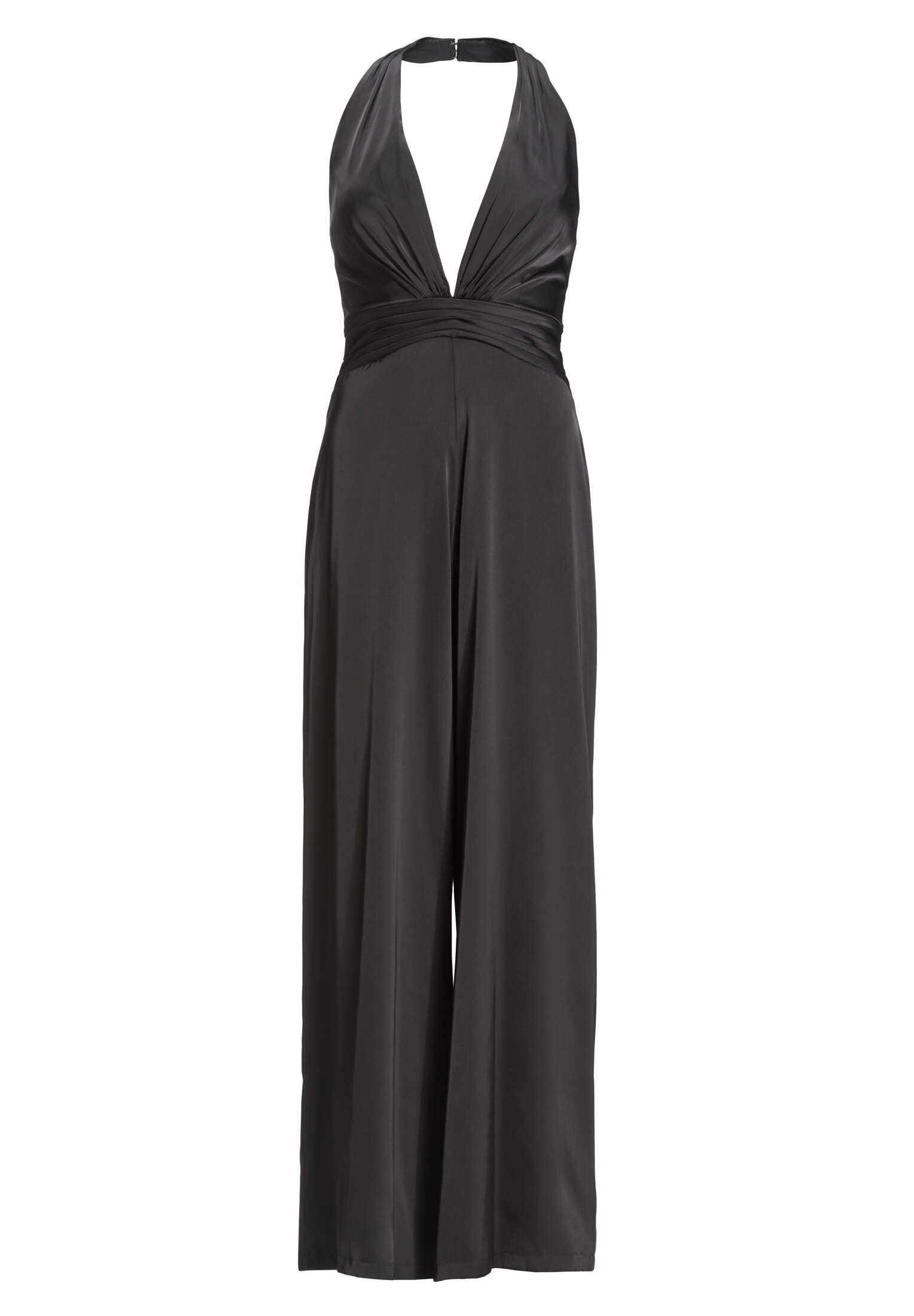 Neckholder Jumpsuit aus Satin