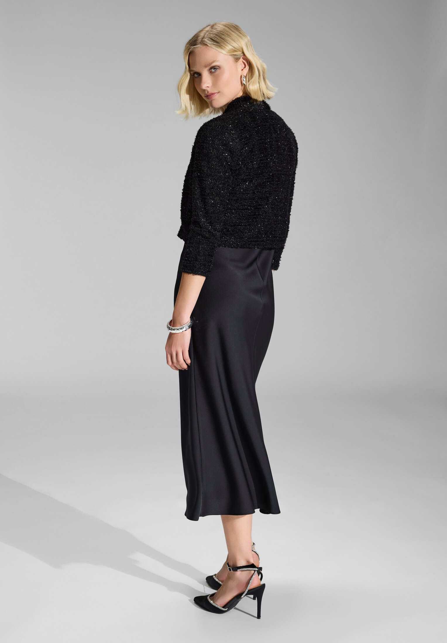 Bolero Jacke in Chenille Optik