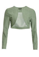 kurze Jeansjacke aus Stretch Denim