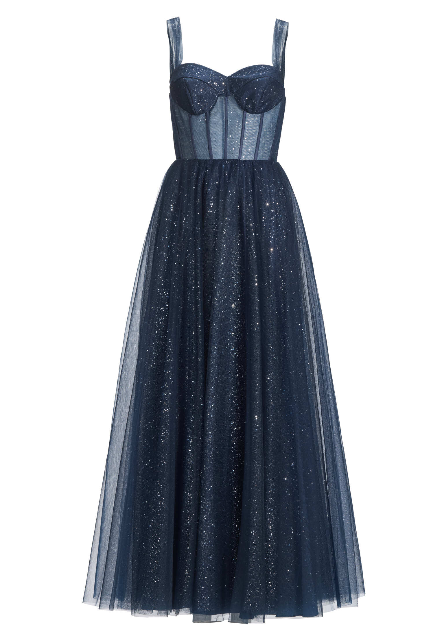 Tüllrobe mit Schimmereffekt