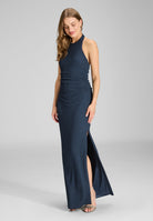 Figurbetontes Abendkleid aus Jersey Cloque