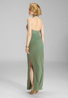 Figurbetontes Abendkleid aus Jersey Cloque