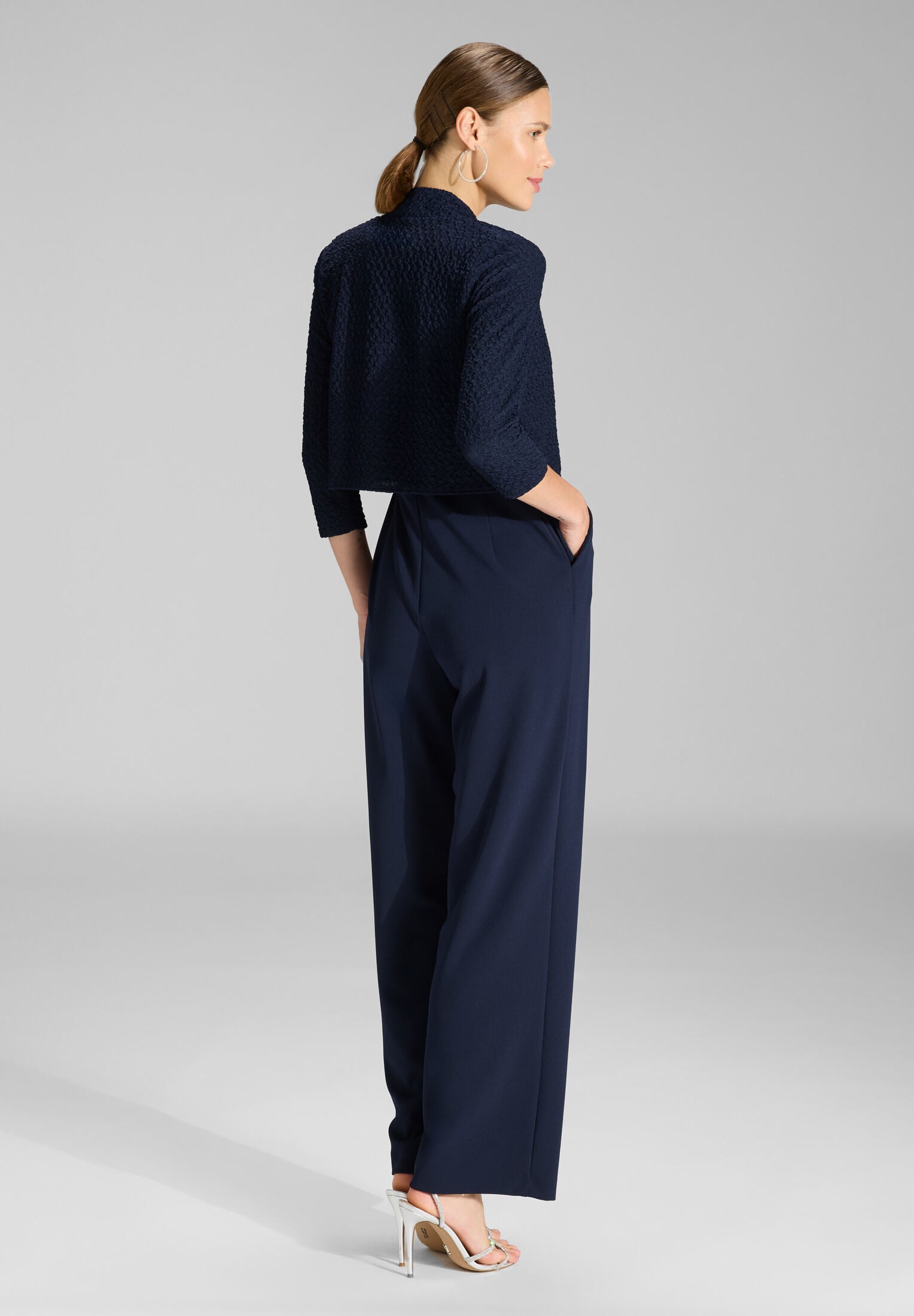 Bolero Jacke aus Jersey Cloque