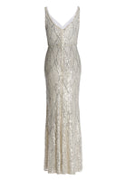 Figurbetontes Abendkleid mit Pailletten Bestickung