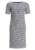 Etuikleid aus elastischem Bouclé mit Halbarm