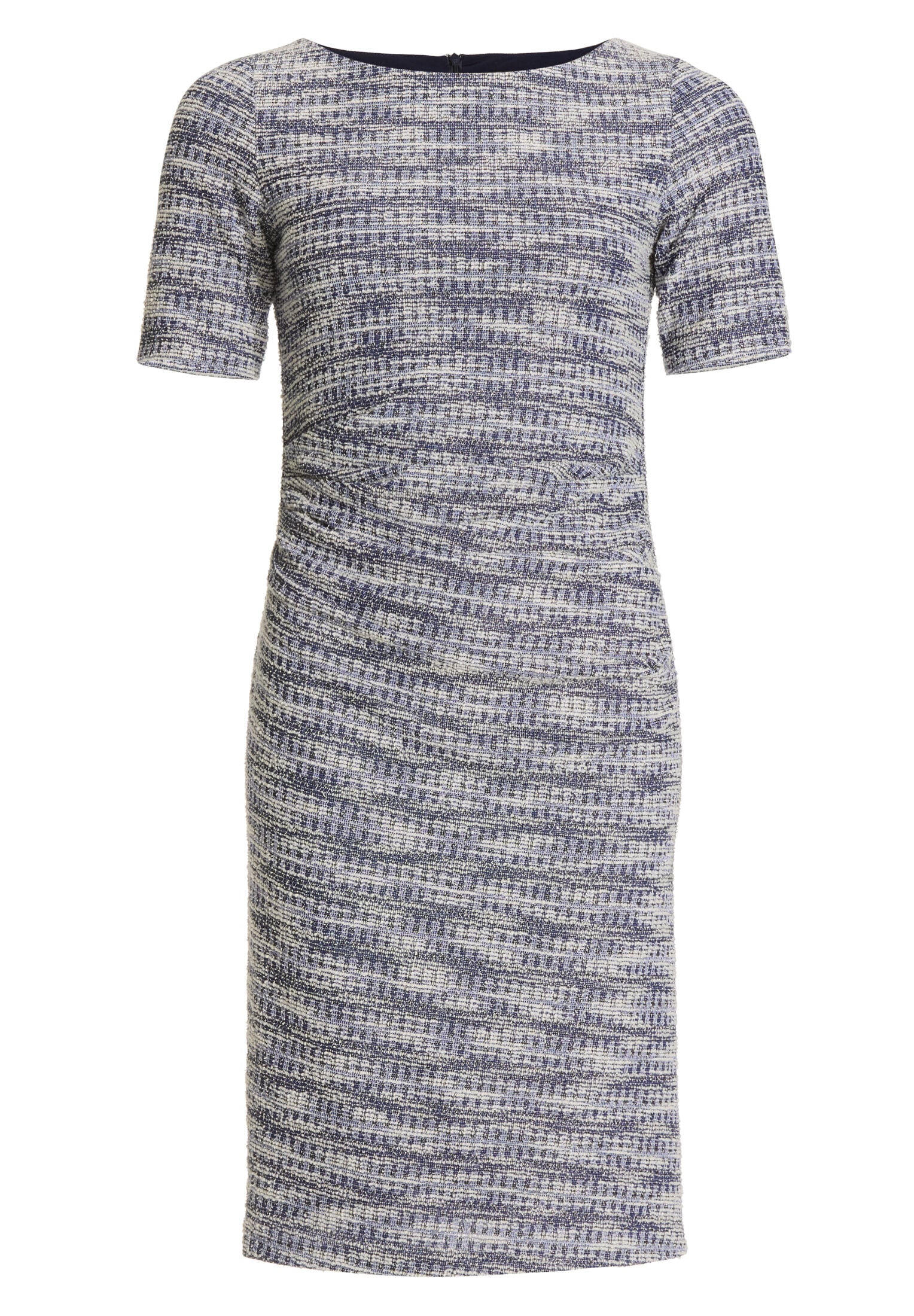 Etuikleid aus elastischem Bouclé mit Halbarm