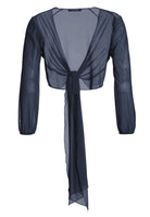 Wickelbolero aus Mesh