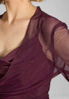 Wickelbolero aus Mesh