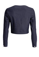 Kurze Jacke aus Stretch Denim mit aufgesetzten Taschen