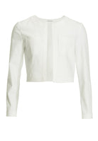 Kurze Jacke aus Stretch Denim mit aufgesetzten Taschen