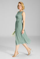 Chiffonkleid mit Taillenpasse