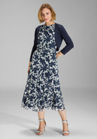 Cropped Bolero mit 3/4 Arm navy