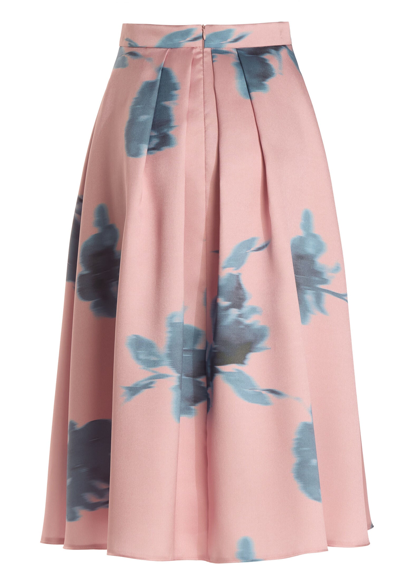 Faltenrock aus bedrucktem Twill